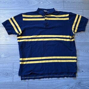 Polo Ralph Lauren Vintage Striped Small Horse Polo Shirt